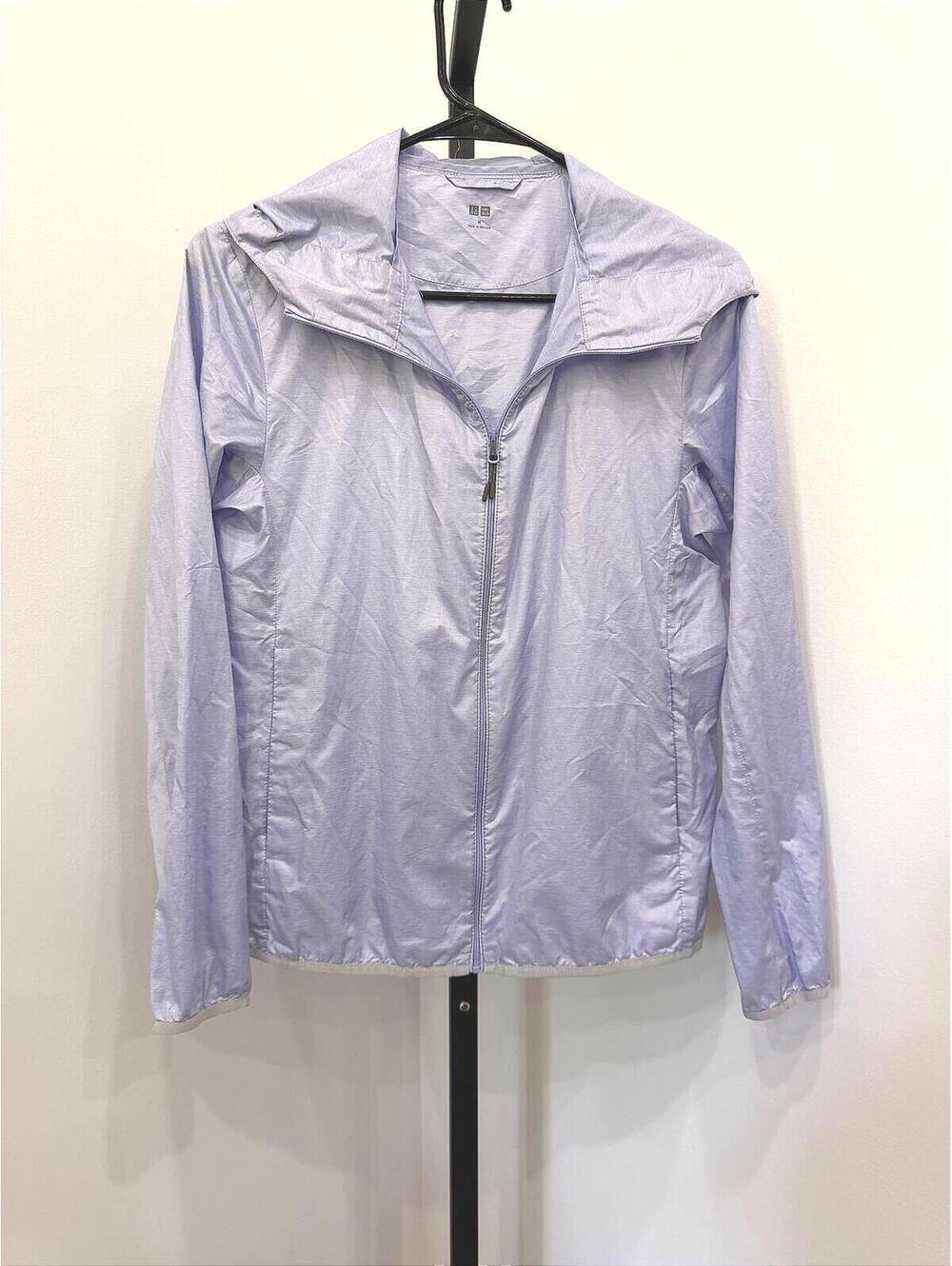 Uniqlo Lightweight Lavender Zip-Up Jacket Kid's Medium
